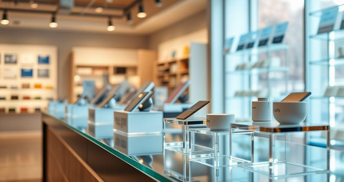 Descubra como os Displays de Acrílico Transformam a Apresentação do Negócio Descubra como os Displays de Acrílico Transformam a Apresentação do Negócio