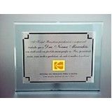 placa de homenagem de acrílico no Sacomã placa de homenagem de acrílico no Sacomã