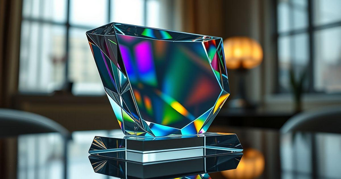 Troféu de Acrílico: Elegância e Personalização Troféu de Acrílico: Elegância e Personalização