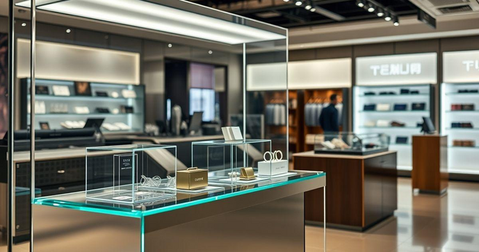 Display de acrílico é a solução ideal para destacar seus produtos com elegância e praticidade Display de acrílico é a solução ideal para destacar seus produtos com elegância e praticidade
