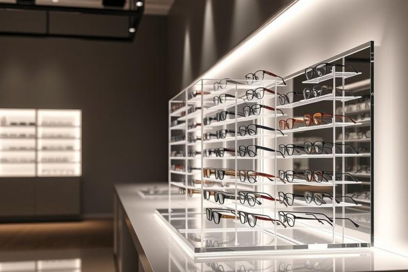Expositor de acrílico para óculos: Melhore a Exposição dos Seus Produtos